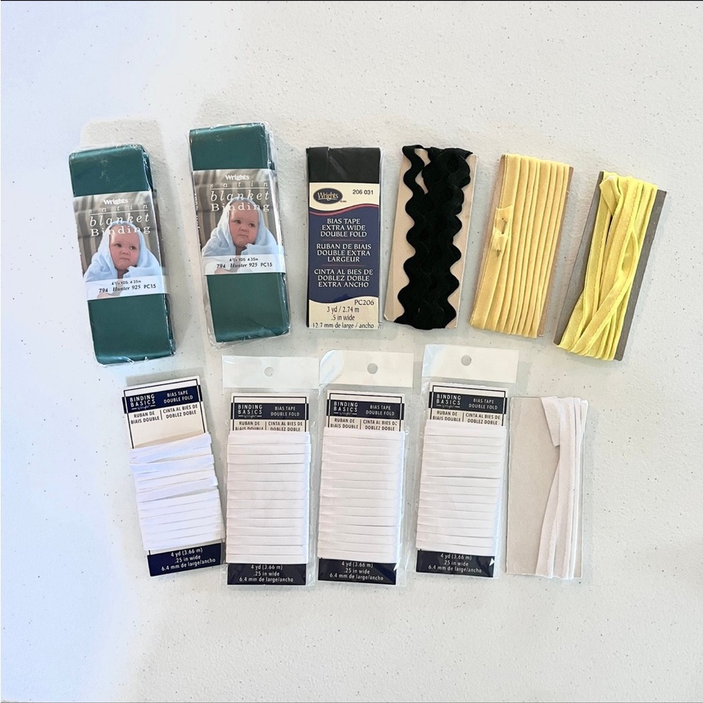 Sewing Supplies Trim Bias Tape Blanket Binding Piping Rick Rack